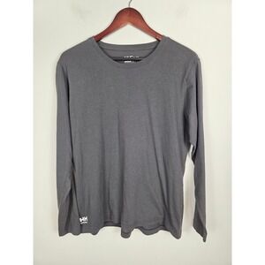 Helly Hansen Workwear Men's Long Sleeve Crewneck TShirt Gray XL HH